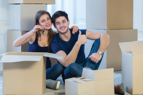 Removal team preparing a home move in Cotland