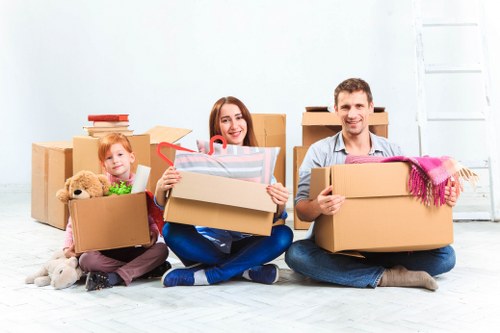 A removals team managing a structured house move in Cotland