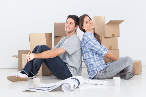 Furniture being packed for a larger Cotland house move